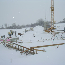 Baustopp durch Schneefall0002